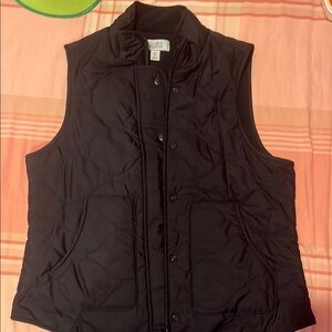 Black Quilted Vest - new without tag